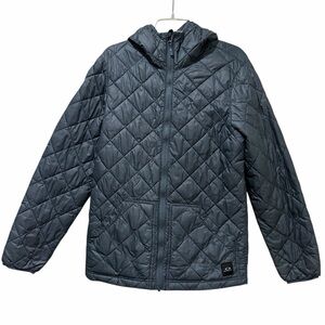 Oakley Men’s Medium Quilted Charcoal Gray/Blue DWR Chambers Zip Up Jacket C